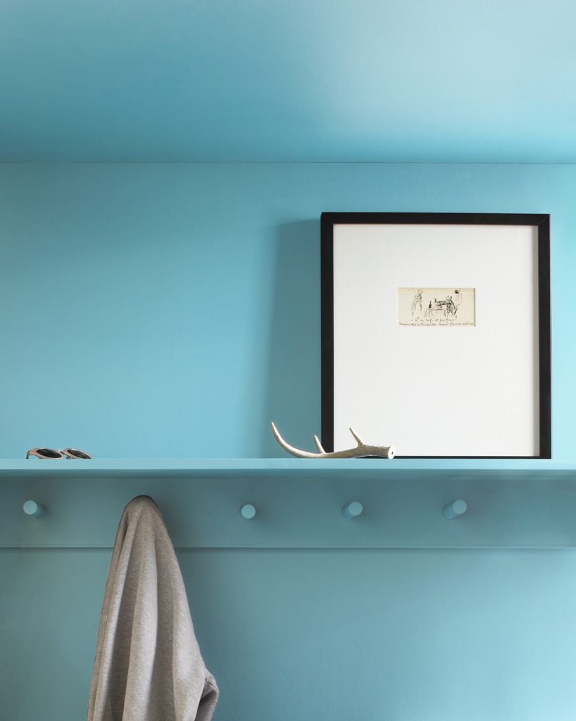 Painted wall in Seaside Blue 2054-50