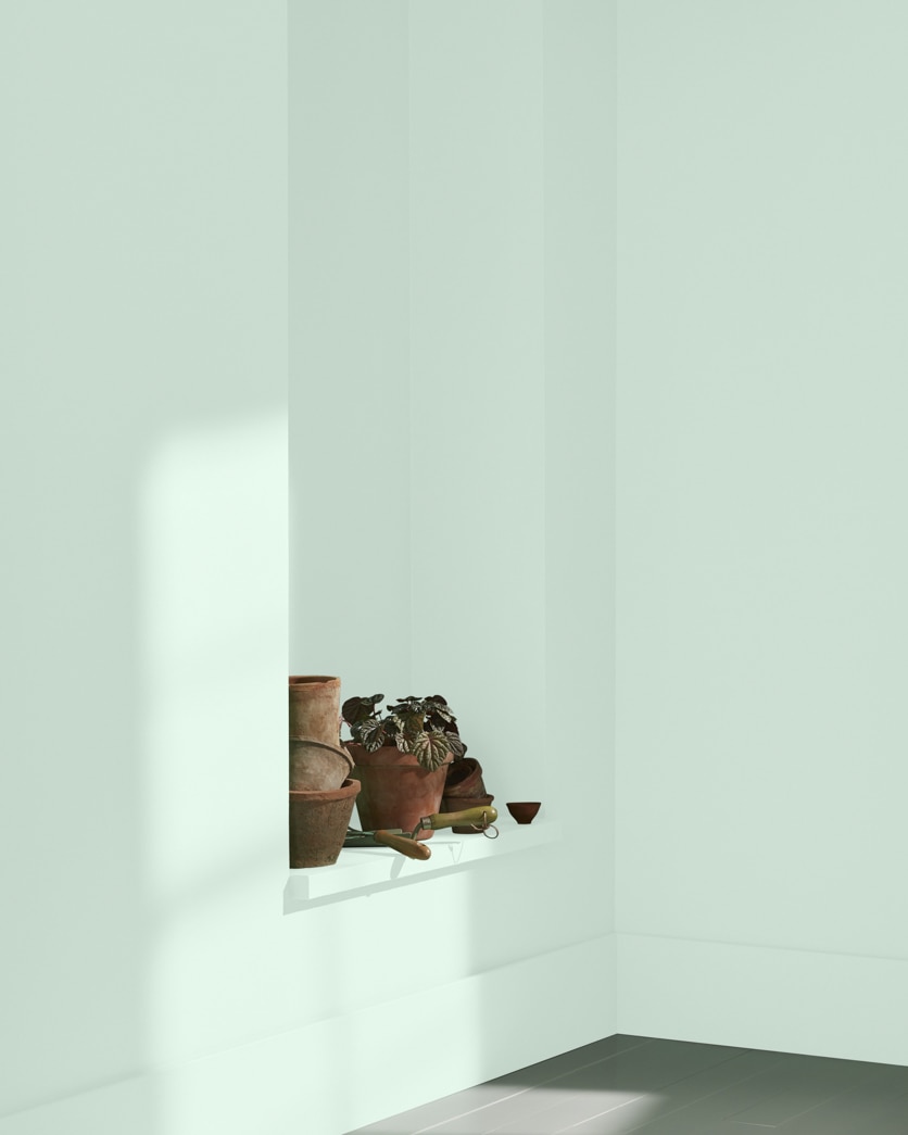 Painted wall in Serene Breeze 449