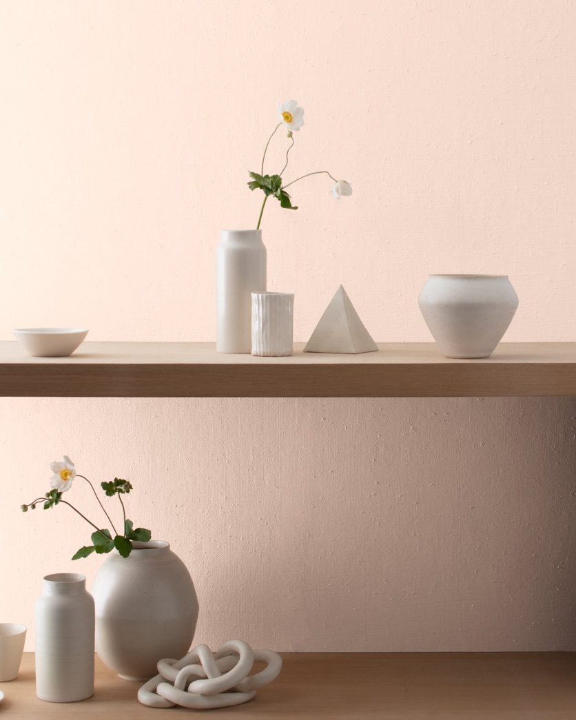 Painted wall in Sheer Pink 894