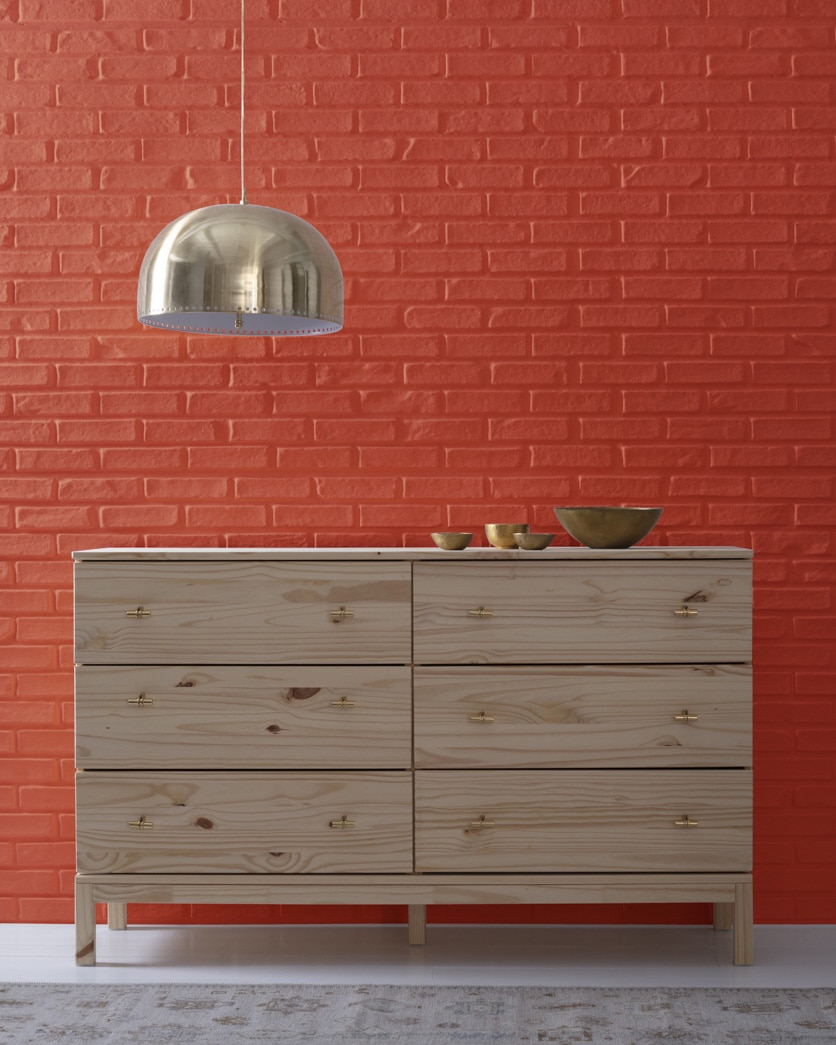 Painted wall in Smoldering Red 2007-10