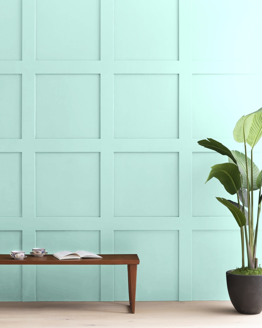 Painted wall in Soft Mint 2041-60