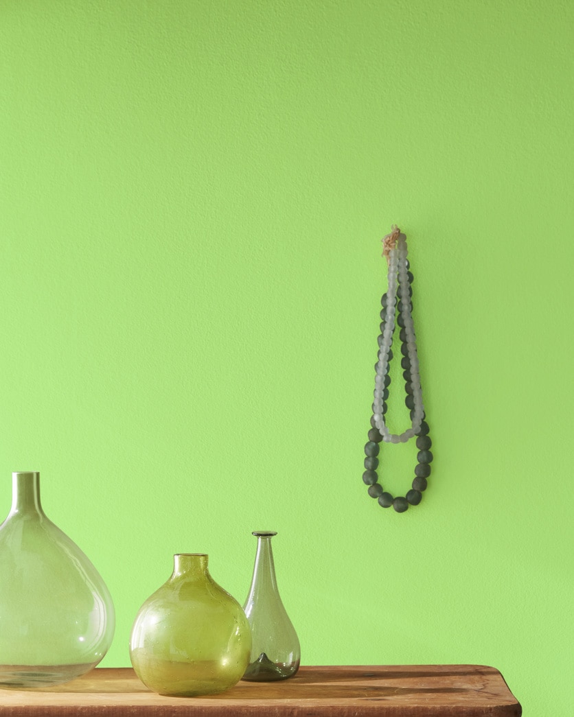 Painted wall in Spring Meadow Green 2031-40