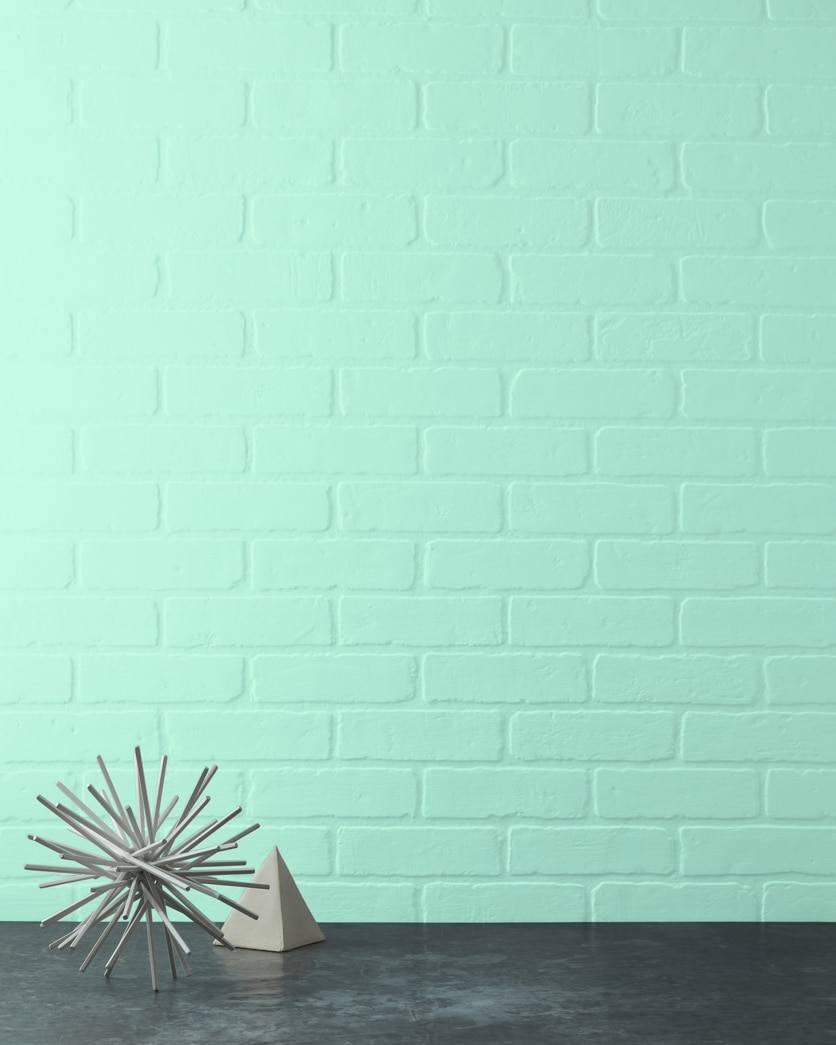 Painted wall in Springtime Green 611