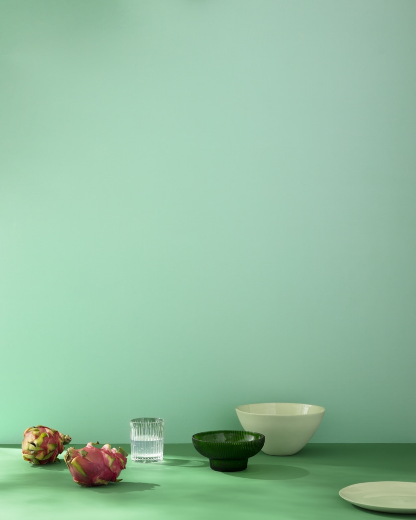 Painted wall in Spruce Green 2035-50