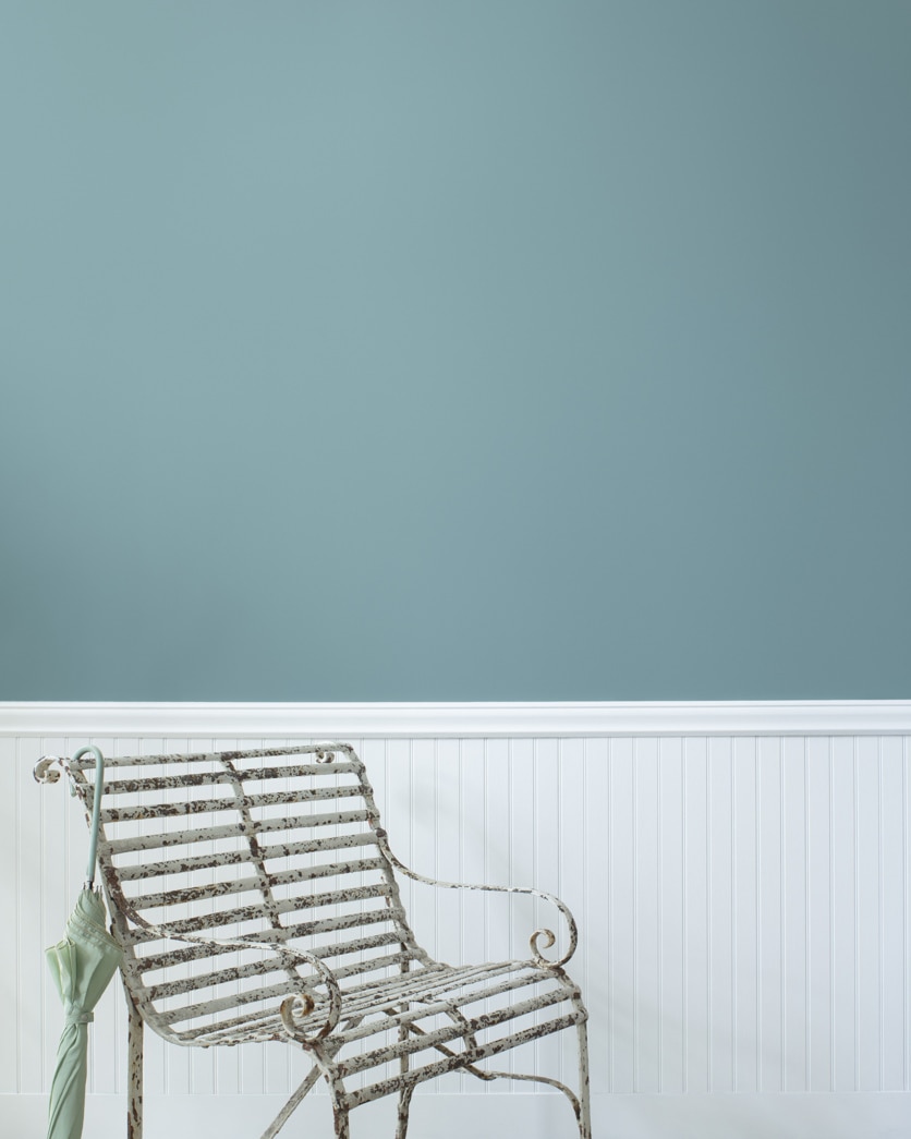 Painted wall in St. John Blue CSP-675
