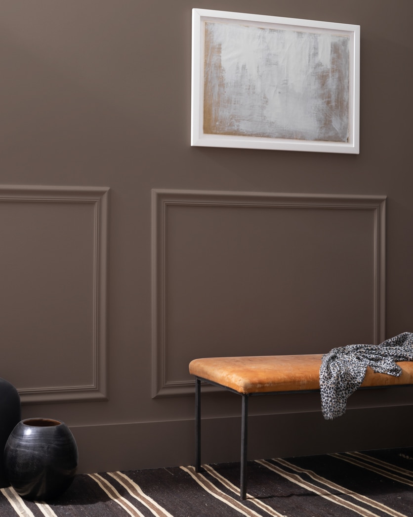 Painted wall in Stone Brown 2112-30
