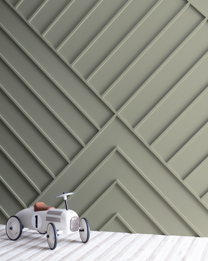 Painted wall in Storm Cloud Gray 2140-40