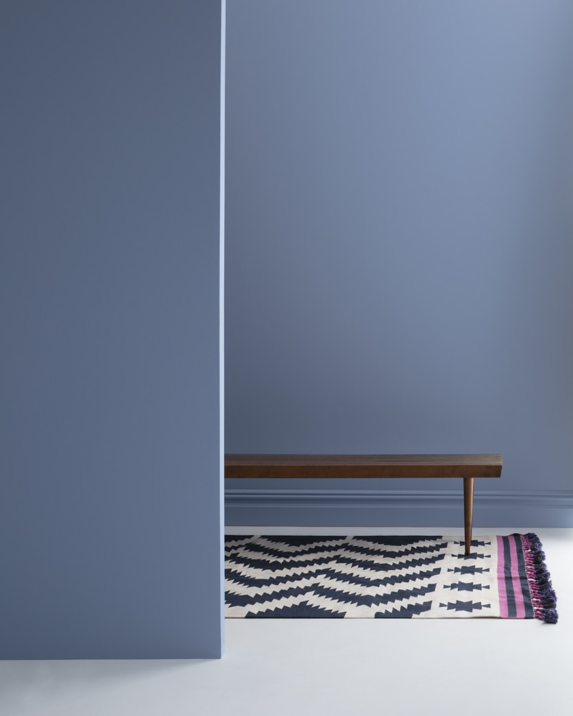 Painted wall in Stratford Blue CC-830
