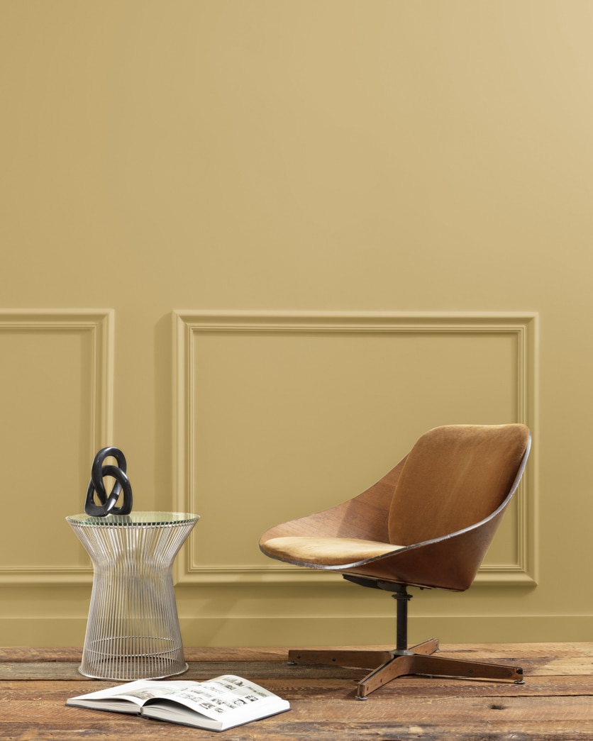 Painted wall in Summerdale Gold HC-17