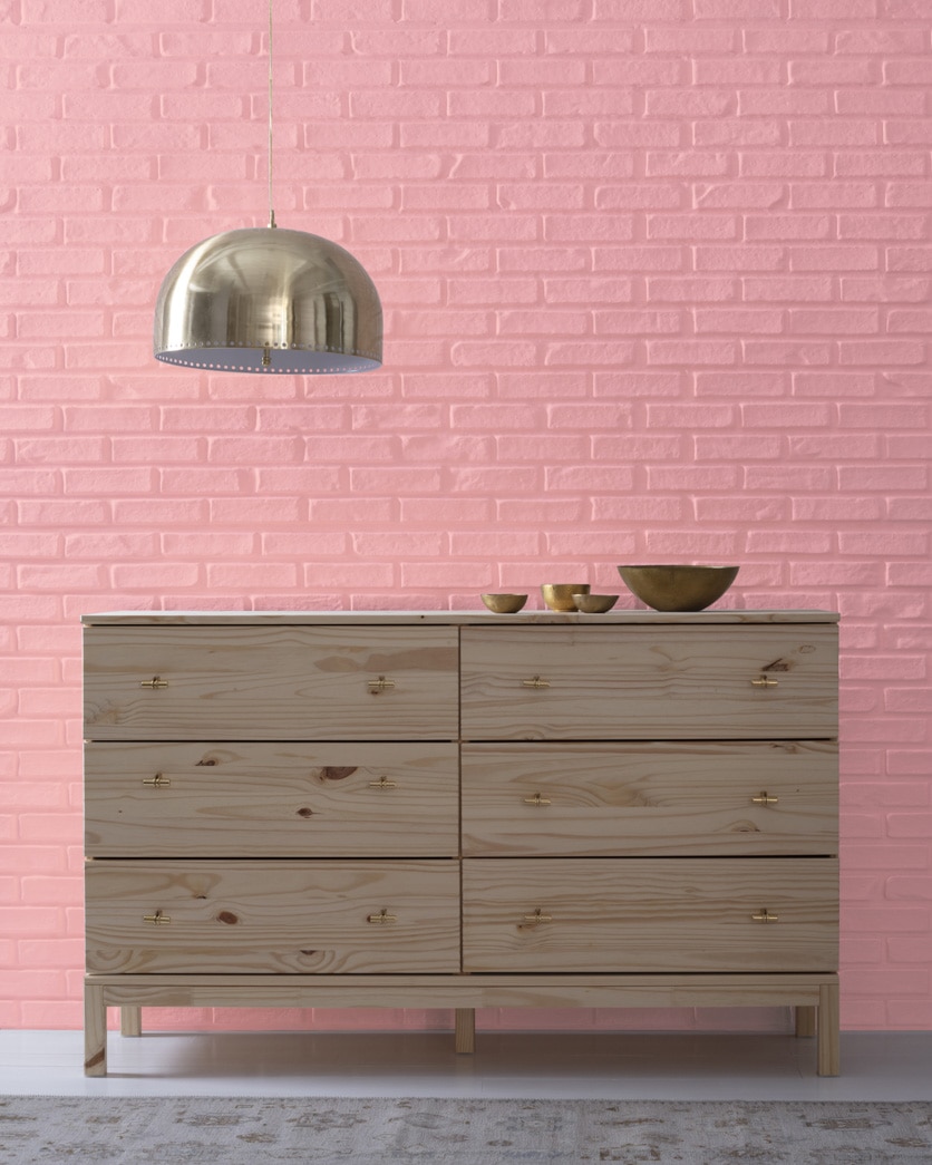 Painted wall in Supple Pink 2007-50