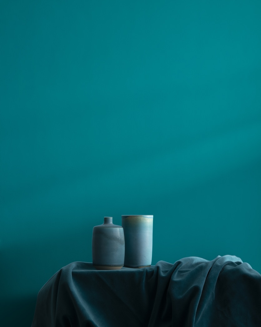 Painted wall in Surf Blue 2056-30
