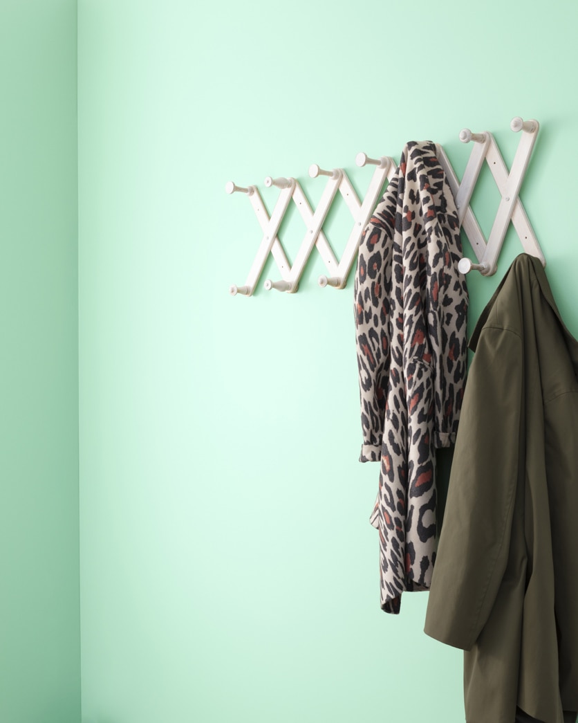 Painted wall in Surf Green 2036-60