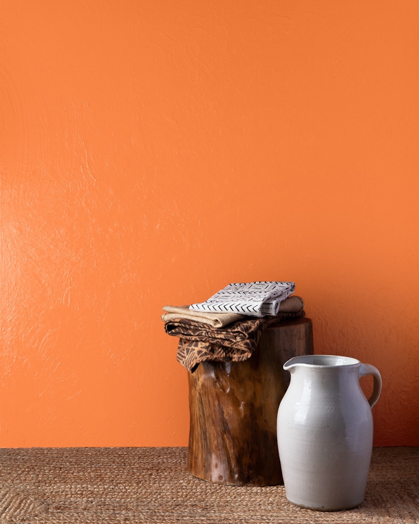 Painted wall in Tangerine Melt 091