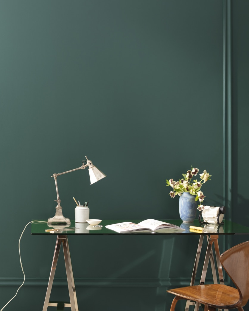 Painted wall in Tarrytown Green HC-134