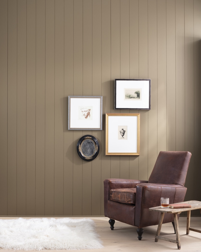 Painted wall in Taupe Fedora CSP-260