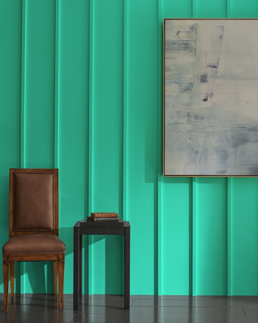 Painted wall in Teal Blast 2039-40