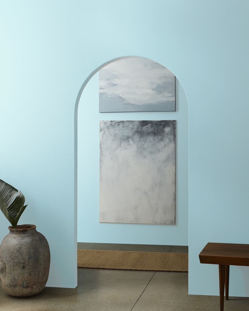 Painted wall in Teardrop Blue 2053-60