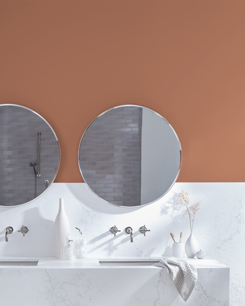Painted wall in Toasted Pecan 1209