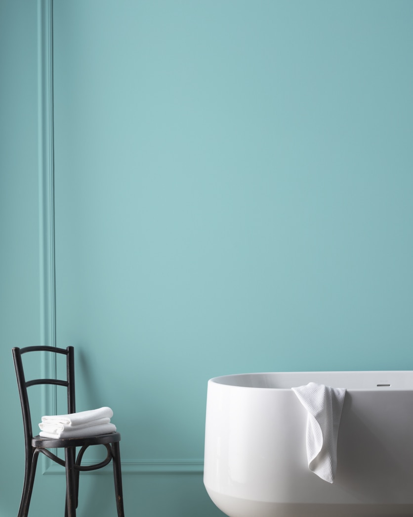Painted wall in Tranquil Blue 2051-50