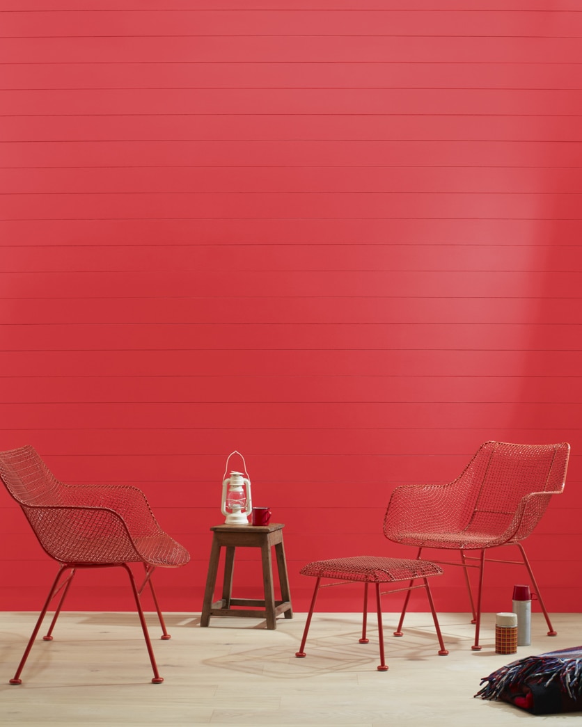 Painted wall in Tricycle Red 2000-20