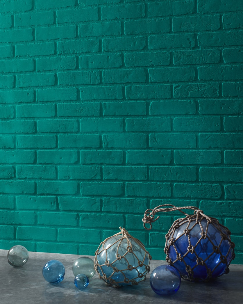 Painted wall in Tropical Turquoise 2052-30