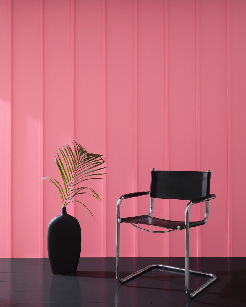 Painted wall in True Pink 2003-40