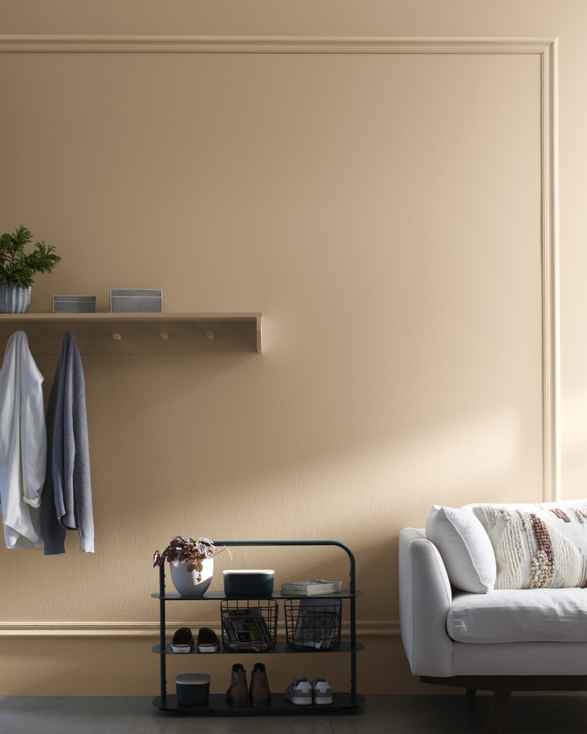 Painted wall in Truffle AF-130