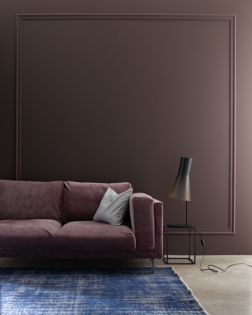 Painted wall in Tucker Chocolate CW-175