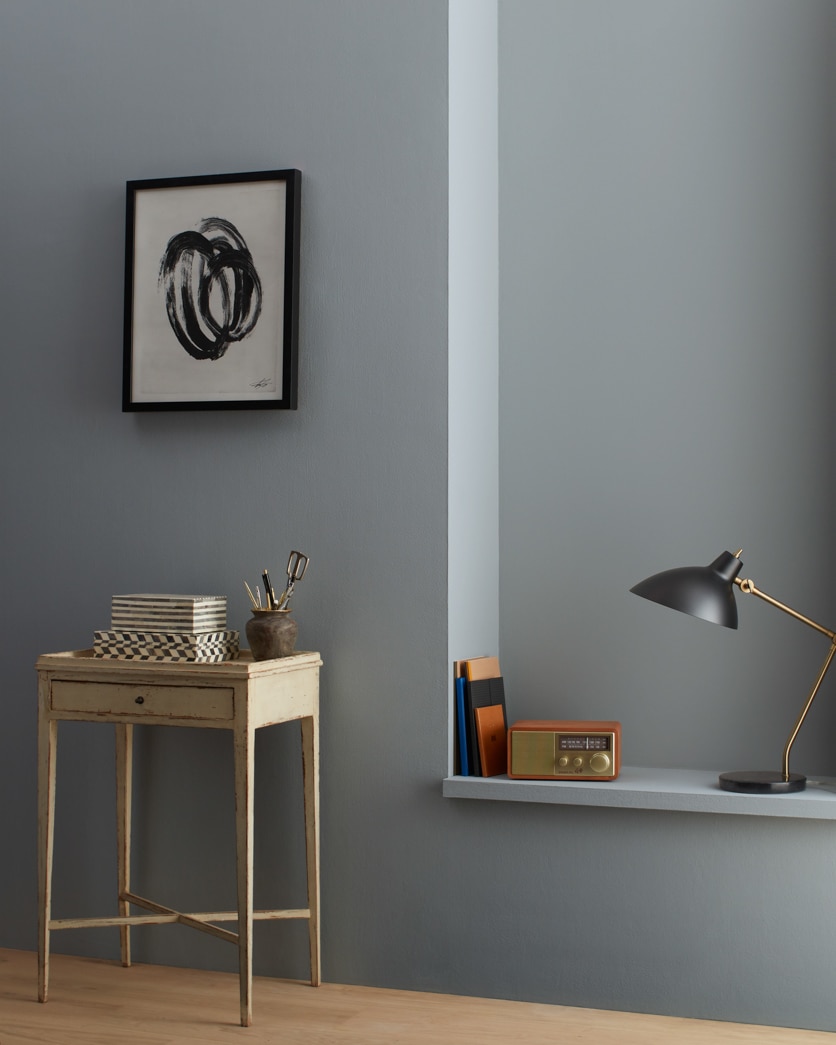 Painted wall in Tucker Gray CW-705