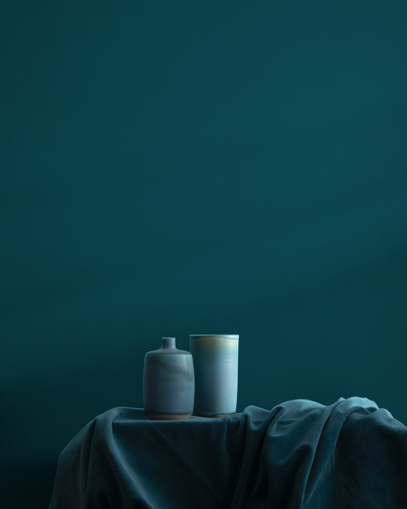 Painted wall in Tucson Teal 2056-10