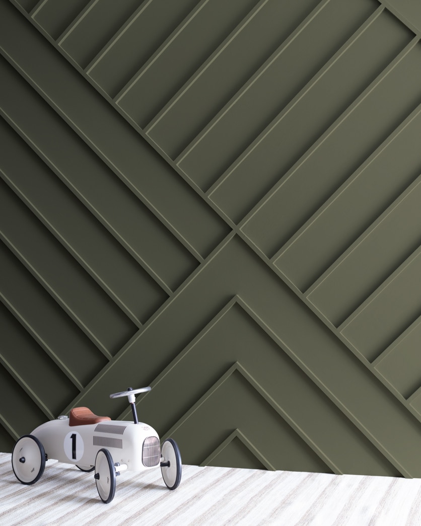 Painted wall in Tuscany Green 2140-20