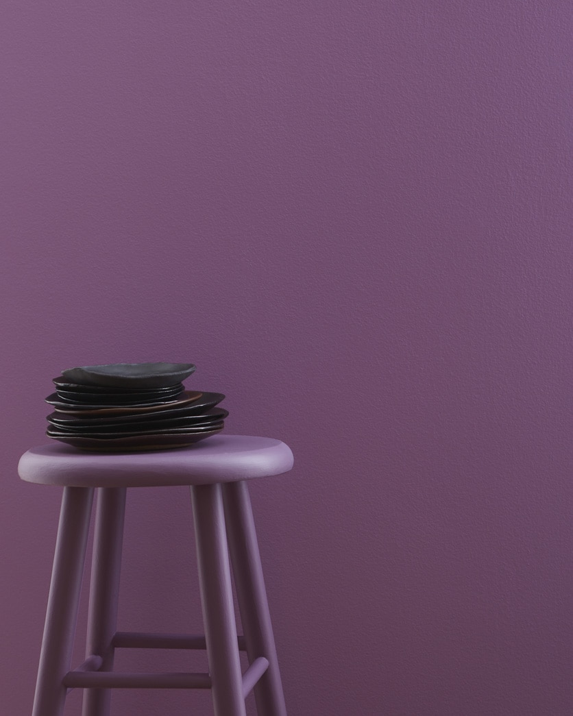 Painted wall in Ultra Violet 1372