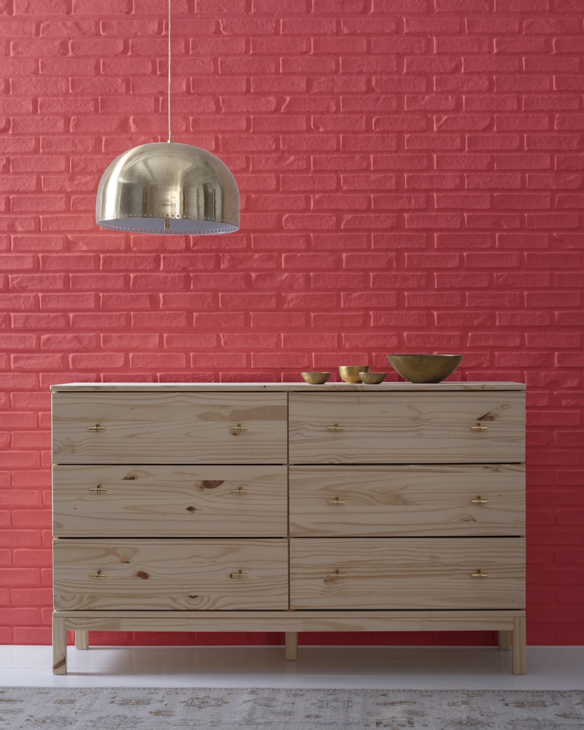 Painted wall in Umbria Red 1316
