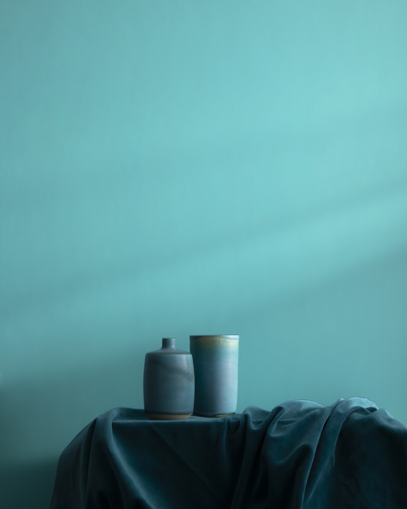 Painted wall in Un-Teal We Meet Again 739