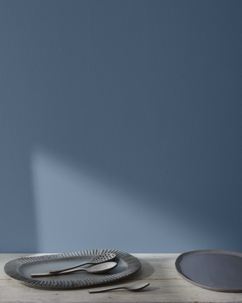 Painted wall in Van Deusen Blue HC-156