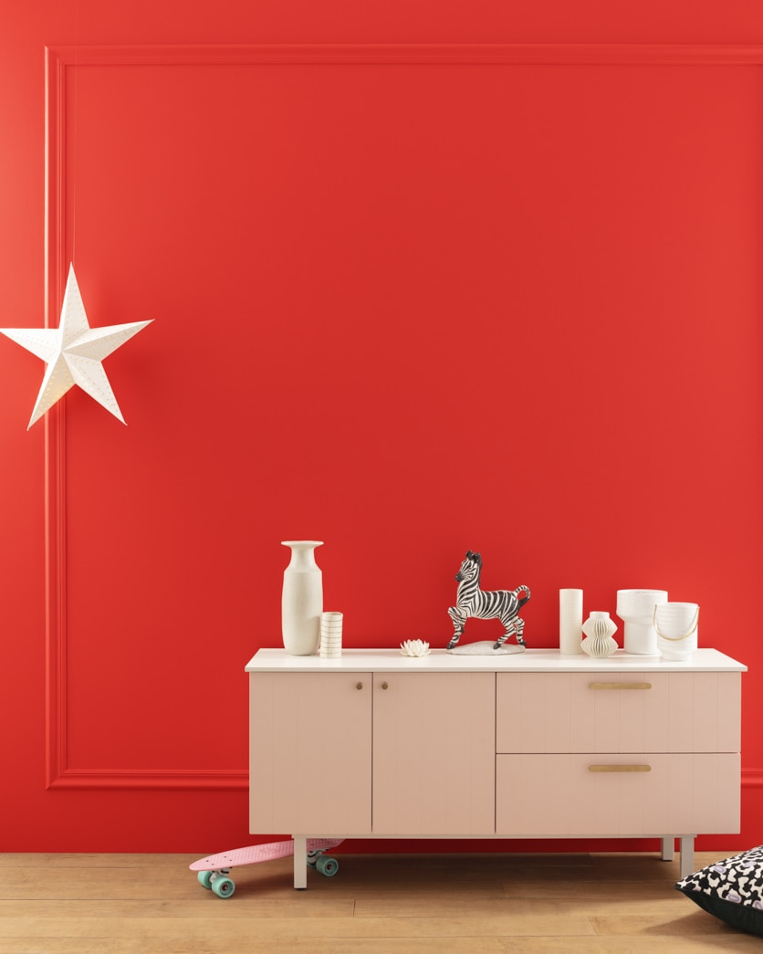 Painted wall in Vermilion 2002-10
