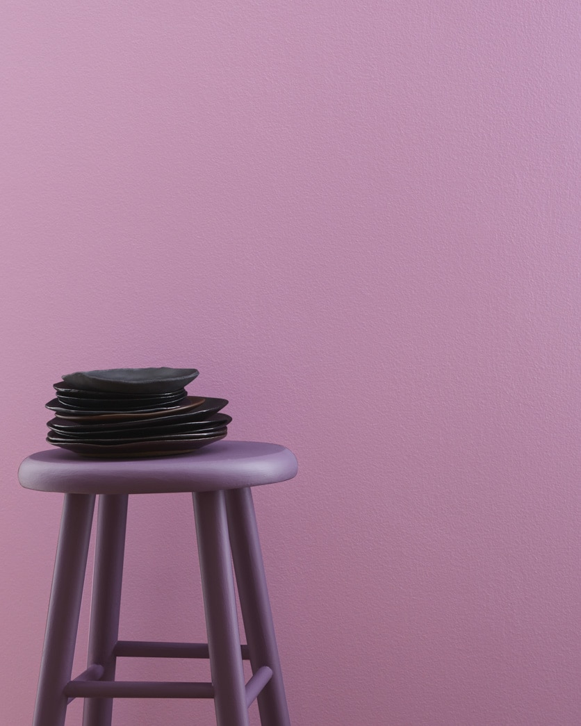 Painted wall in Victorian Purple 1370
