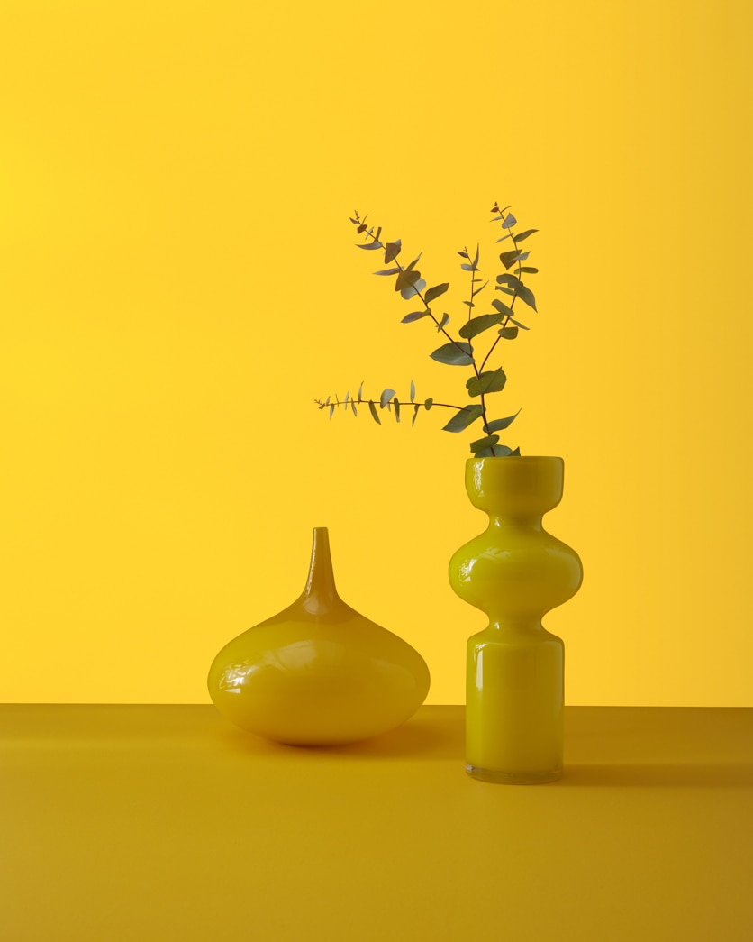 Painted wall in Viking Yellow 321