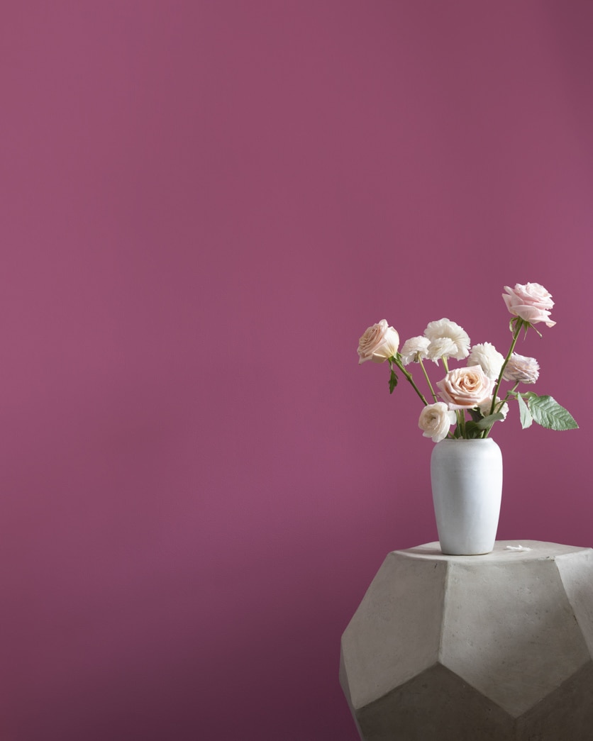 Painted wall in Vintage Claret 1364