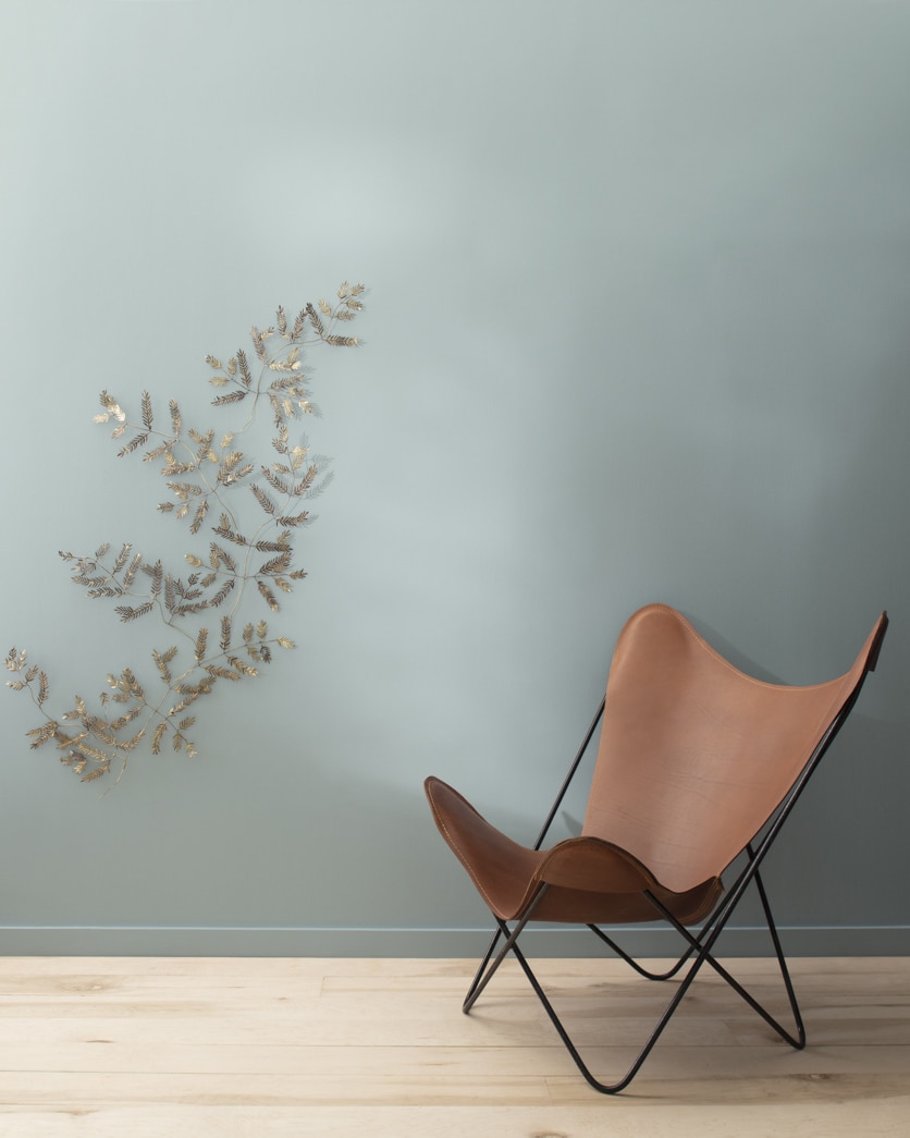 Painted wall in Wales Gray 1585
