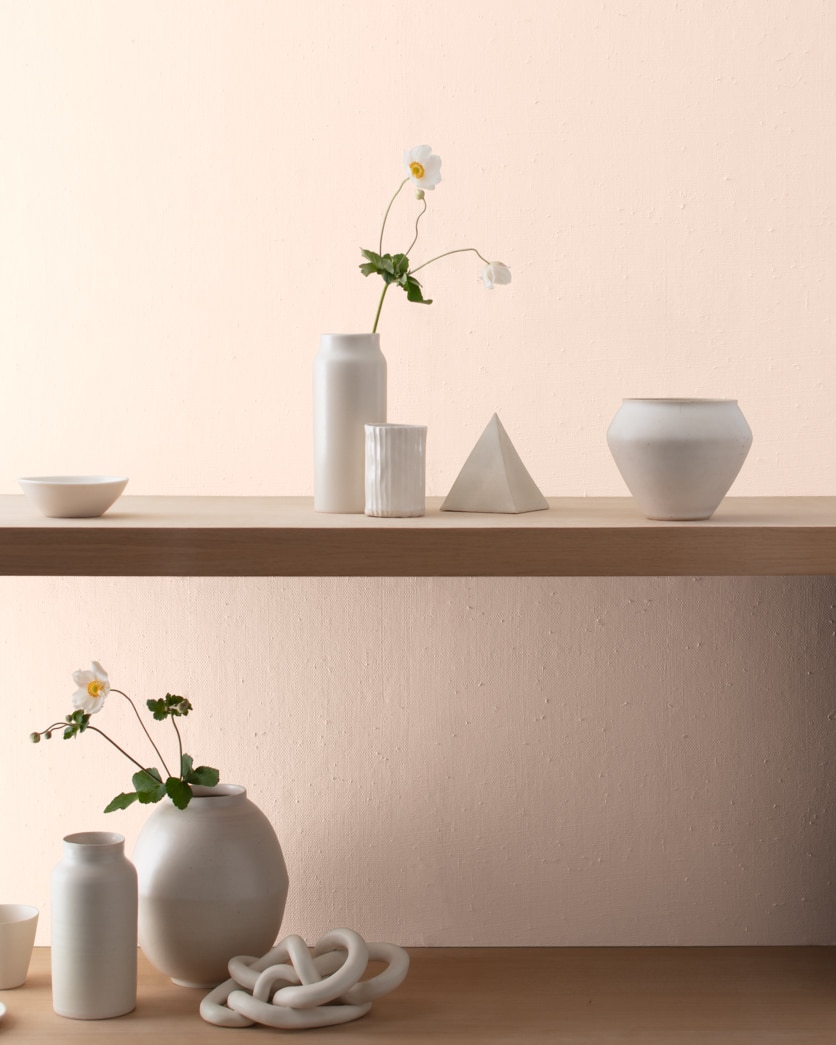 Painted wall in Warm Blush 892