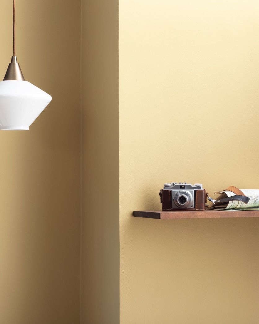 Painted wall in Waterbury Cream HC-31
