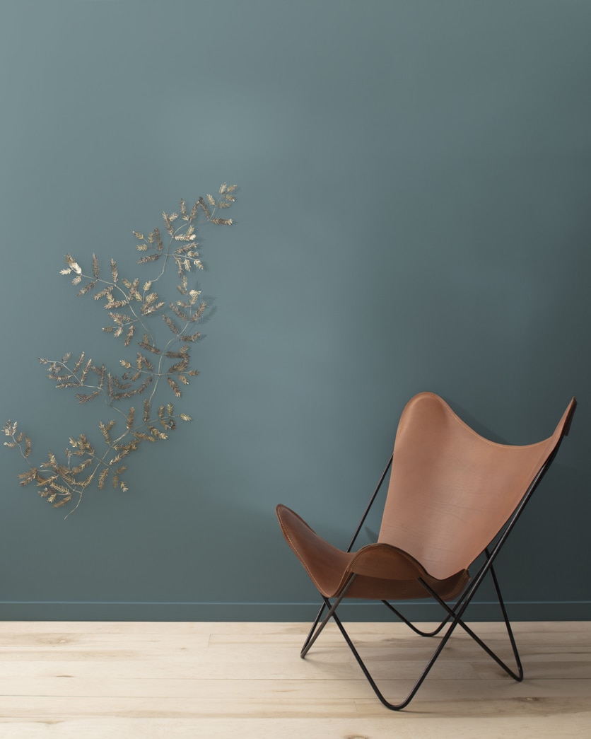 Painted wall in Wetherburn's Blue CW-580