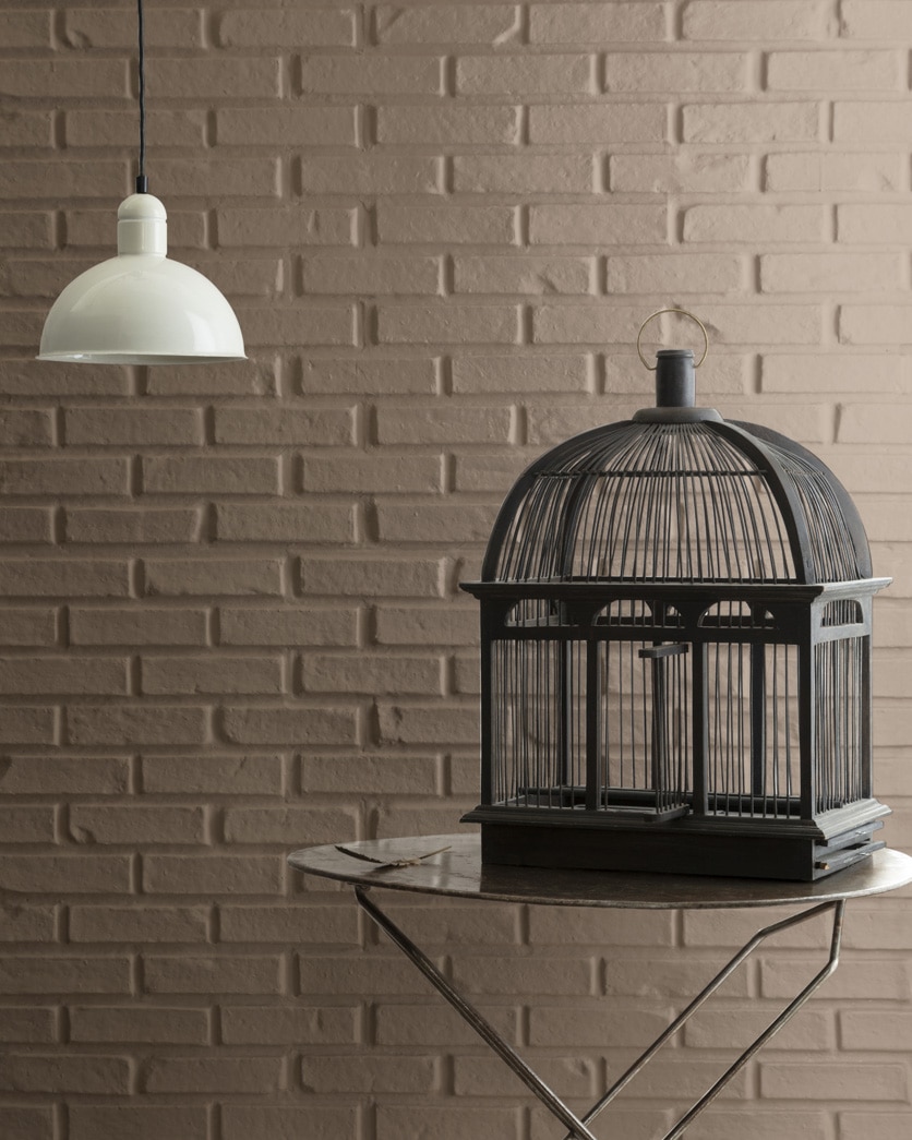 Painted wall in Whitall Brown HC-69