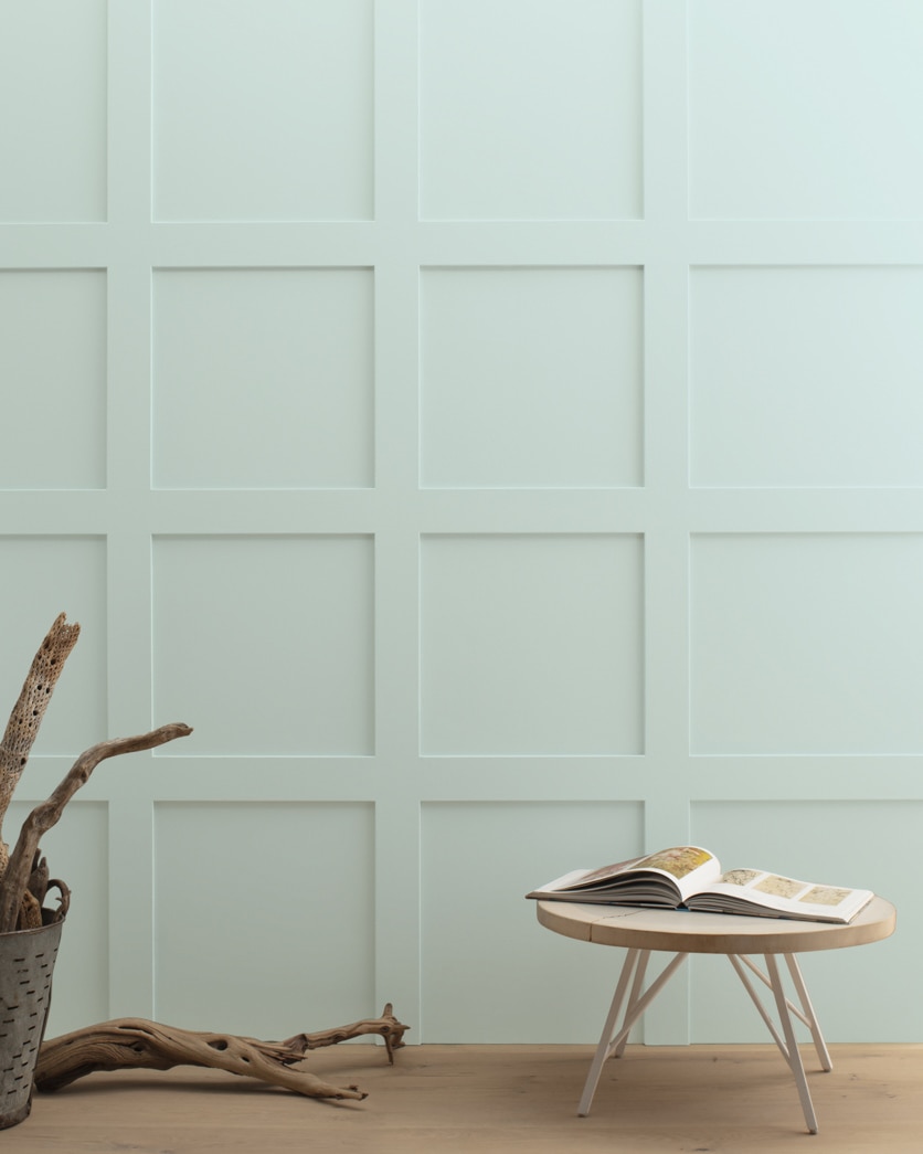 Painted wall in White Rain 708