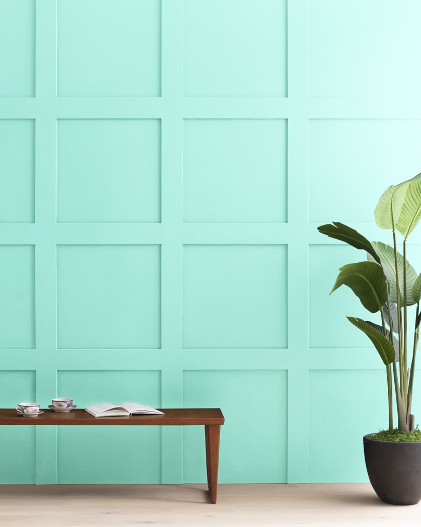 Painted wall in Winter Green 2045-60