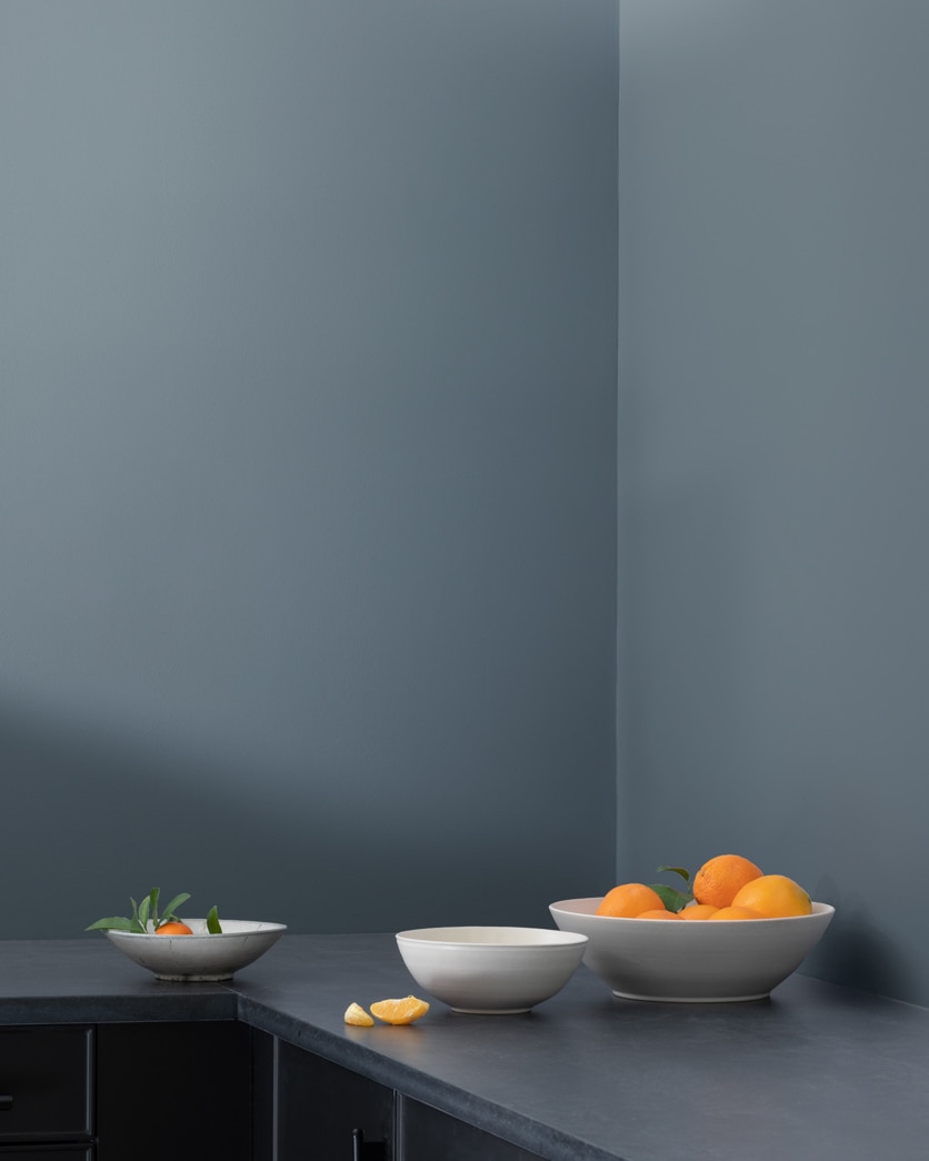 Painted wall in Wolf Gray 2127-40