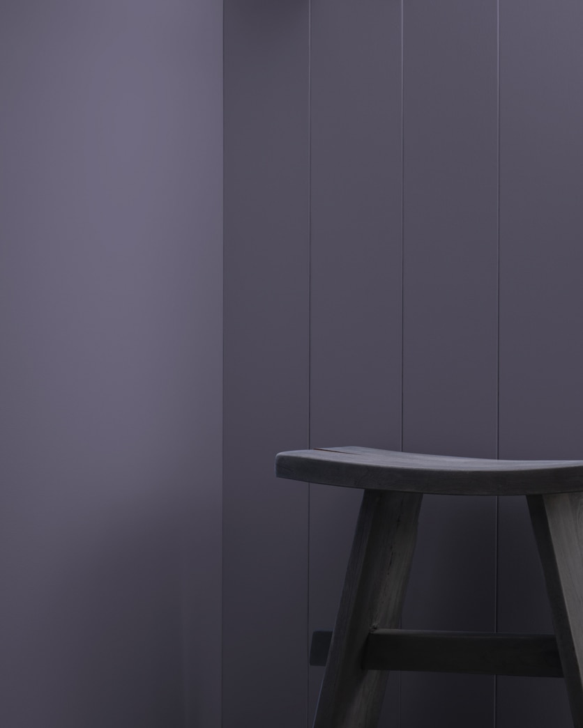 Painted wall in Wood Violet 1428