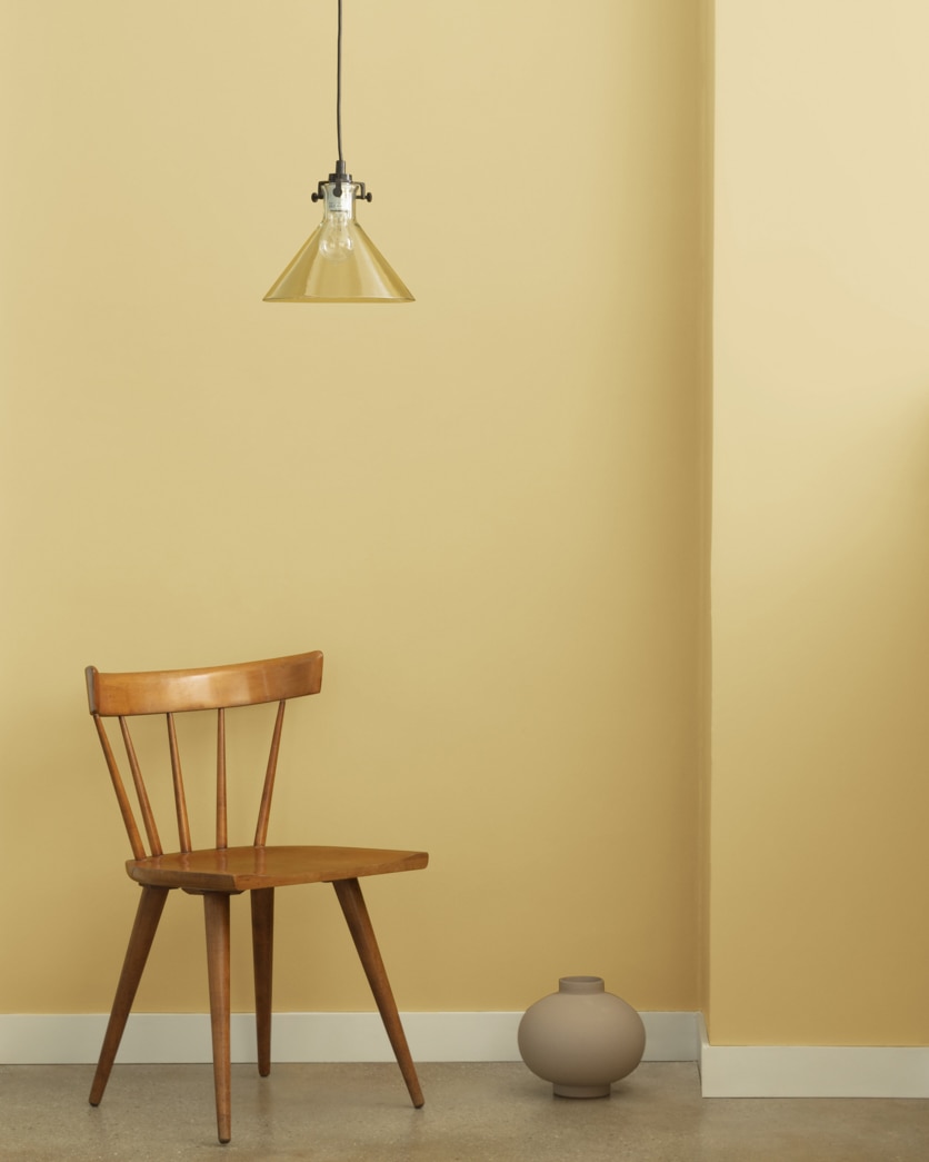 Painted wall in Wythe Tan CW-415