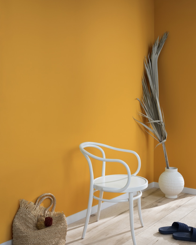 Painted wall in Yellow Oxide 2154-10